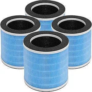 4-Pack KQ-31 Replacement Filter Compatible with AIRTOK KQ-31 and KQLKJ KQ-31, iooo K31, Aucleia KQ-31/KQ-31A Purifiers, 3-in-1 Filtration System