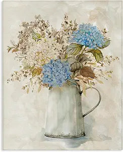 Stupell Industries Rustic Country Jug Floral, 16 x 20 Inch Canvas Wall Art