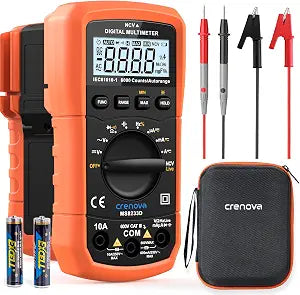 Crenova MS8233D Multimeter TRMS 6000 Counts Auto-Ranging Live Wire NCV
