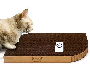 Cat Scratcher by Americat  Made in USA Cardboard Scratching Pad & Lounger  X Large, 2-Sided, Heavy, No-Shedding, Long-Lasting (Rectangle)