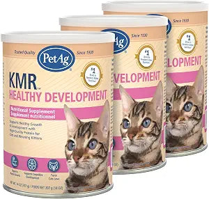 PetAg KMR Healthy Development - 14 oz, Pack of 3 - Great Tasting Nutritional Supplement for Cats and Weaning Kittens