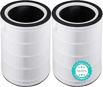 Replacement Filter Compatible with TCL Breeva A3 & A5 Air Purifier, 4-in-1 Filtration with Activated Carbon, 2 Count
