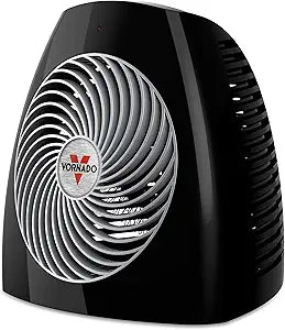 Vornado MVH (2025) Space Heater, 3 Heat Settings, Adjustable Thermostat, Tip-Over Protection, Auto Safety Shut-Off System, Indoor Use, Whole Room Heating, Black