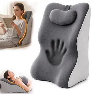 Couch Wedge Pillow for Sofa, Couch Pillow for Back Support, Ergonomic Back Wedge Pillow for Sofa, Reading, Watching TV, Evening Rest and Leg Elevation, Acid Reflux & Back Discomfort