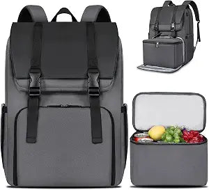 BERTASCHE Lunch Backpack for Men, 15.6 inch Laptop Backpack
