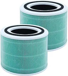 for LEVOIT Core 300 and Core 300S Filte Replacement High-Efficiency Activated Carbon Air Purifier, True Filter 3-in-1 Care Pet Compared Core 300-RF Filtes VortexAir Green 2Pack