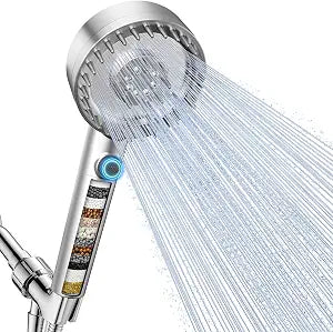 Filtered Shower Head with Handheld, High Pressure Showerhead with Filters