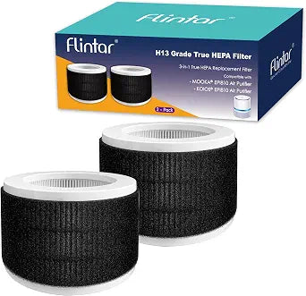 EPI810 Replacement Filter, Compatible with KOIOS and MOOKA EPI810 Air Purifier, 3-Stage H13 Grade Filtration, 2-Pack