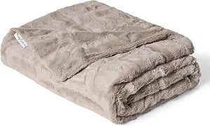 Minky Couture Sorbet Blanket - Ultra-Soft Throw for Silky Smooth Comfort - Premium Decorative Throw Blanket - Midweight, Breathable Fabric - Machine Washable Adult, Tranquil Dove