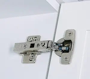 Soft Close Cabinet Hinge Set. 20 Frameless Full Overlay Cabinet Hinges for Kitchen Cabinets with Adjustable Closing Speeds.