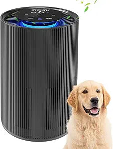 STEALTH Air Purifiers for Home Allergies Pets Hair Dander Pollen Up to 1345 Ft┬▓/H, H13 True HEPA 3-in-1 Filter Air Cleaner, Ozone Free 24db Sleep Mode,3 Speeds Timer for Lage Room Dorm Bedroom