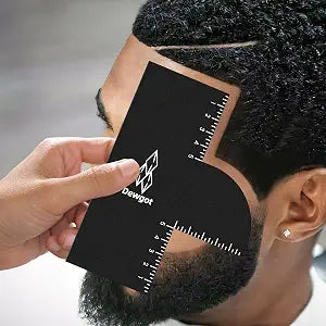 Enhancement Card for Barbers with Measurement Indicators, Reusable Barber Hairline Shaping Tool and Color Spray Edge Line Up Tool (1PCS)