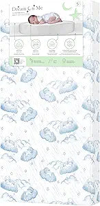 Dream On Me Cozy Cloud 2-in-1 Crib Mattress, Dual-Sided for Infants & Toddlers, Waterproof Cover, GREENGUARD Gold Certified, Fits Full Size Crib & Toddler Bed, 52 x 28 x 5