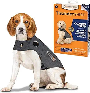 ThunderShirt for Dogs, Medium, Heather Gray Classic - Dog Anxiety Relief Calming Vest
