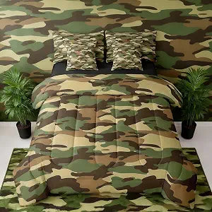 Feelyou Camo Military Comforter Set Queen Size Bed in a Bag