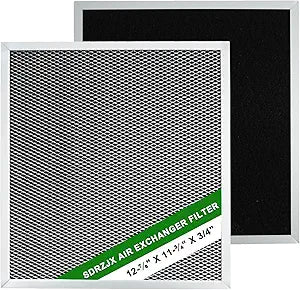 2-Pack Air Exchanger Filter 12-7/8 x 11-3/4 x 3/4 Inches Compatible with Broan ERV100HC HRV100H Ventilation System Replace#: SV03096