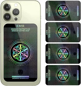 Stickers for Cell Phones/Laptops/Tablets/Devices/Household Equipment - 4.2 x 2.4 x 0.015 inches-Large Area Protection-Applies to Everyone - [Reusable] - (4 Pack)