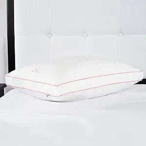 kate spade new york Endless Loft Pillow 18" x 36", Medium Firm Pillow with Foam-Core and 2" Gusset for Maximum Support, Best for Back or Side Sleepers, King, White