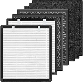 H13 Replacement Air Filter Compatible with Samrado M6 Pet Air Purifier, 3 In 1, H13 High-Efficiency Activated Carbon Filter, 2-pcs