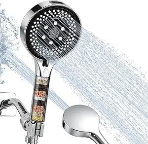 Filtered Handheld Shower Head, High Pressure Chrome
