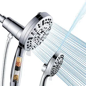 Filtered Shower Head with Handheld, Magnetic Adjustable, Chome