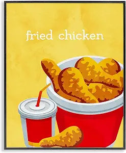 Chicken Bucket Takeout Kitchen, 11 x 14 Inch Framed Gicle Print