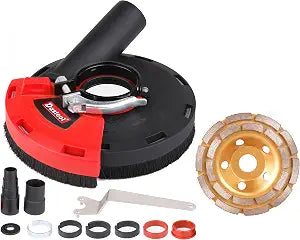 Expert Surface Grinding Dust Shroud for Angle Grinder, Universal 4.5/5-Inch + Diamond grinding cup wheel Dt1701-125D