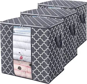 Storage Bags 3 Pack 100L Clothes Organization and Storage Containers