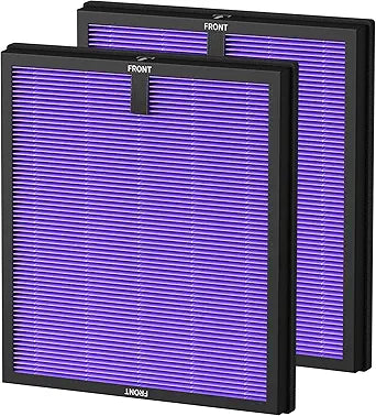 2 Pack HY4866 Replacement Filters for MORENTO/WESTHEY HY4866 Air Purifier and YIOU M1 Air Purifier, 3-in-1 H13 True HEPA Filter High-Efficiency Activated Carbon Filter, Multifunction Version