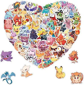 100Pcs Monster Stickers for Water Bottles Skateboard Luggage Laptop Bumper Waterproof Vinyl Stickers Bulk for Boys Teens Adults (BD)