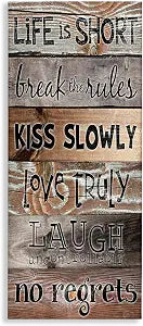 Rustic Farmhouse Inspirational, 10 x 24 Inch Canvas Wall Art