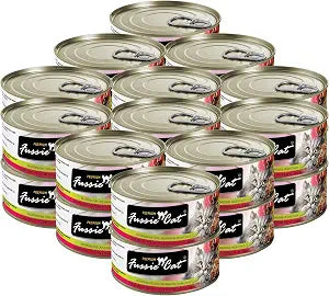 Fussie Cat Premium Tuna & Ocean Fish in Aspic Grain-Free Wet Cat Food 2.82oz, case of 24