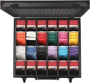 D DACCKIT Trading Card Storage Box with DividersBaseball Card Storage Box Holds 6000+ Trading Cards