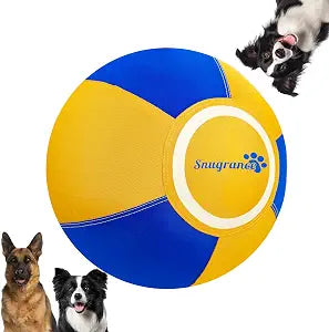 Snugrance 18" Herding Ball for Dogs, Extra Thick Double-Layer Outdoor Dog Toy with Reflective Strip, Bite-Resistant & Tear-Resistant, Interactive Exercise Ball for Medium & Large Herding Breeds
