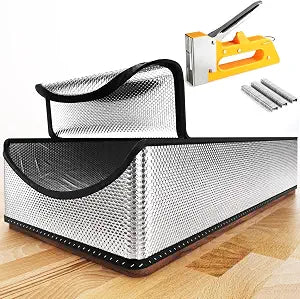 Attic Stairs Insulation Cover 25"x54"x11", Pull Down Ladder Attic Door Insulation Cover for Garage, Easy Use Installation Tool 400 Staples