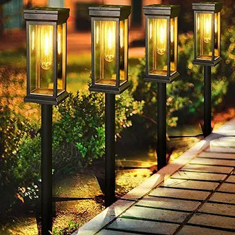Solar Pathway Lights Outdoor 8 Pack, Bright LED Solar Garden Lights with Auto On/Off, IP65 Waterproof Landscape Lighting, Adjustable Height for Yard Lawn Walkway Driveway Patio