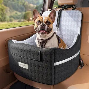 Doglike Dog Car Seat for Puppies & Small Dogs 10 to 30 lbs [2026 Ultimate Comfort & Safety] 5" Memory Foam Pet Booster Seats with Detachable Washable Cover, Dog Bed for Car with Travel Safety Belt