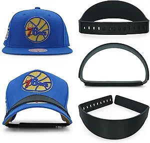 Modern JP Hat Brim Bender (1 PC) - Perfect Curve Band, Steaming Optional Hat Shaper - Easy Snap-on Curver Tool with 9 Brim Curve Options - Black