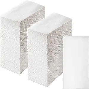 Artstyle Disposable Hand Towels for Bathroom, White Linen-Feel Guest Towels, Soft and Absorbent Dinner Paper Napkins, 12-inch x 17-inch, 500 ct.