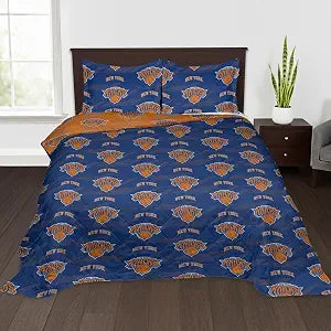 Northwest NBA Quilted Throw Blanket with 2 Shams, Soft Cozy Bedding, All Seasons, 90 x 90 inches