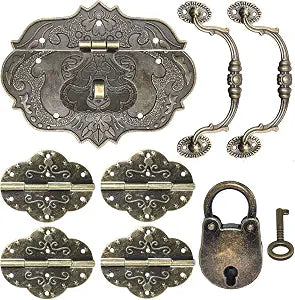 Aifeier ET Vintage Locking Carrying Handle Hinge Kit with Screws