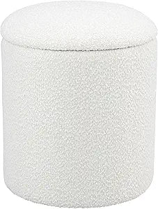 Get Set Style Ottoman with Soft Padded Seat, Storage Vanity stools for Makeup,Modern Upholstered Footrest Stool Ottoman Foot Stool for Living Room, Bedroom
