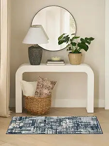 Nourison Home Dekor Slate 2' x 4' Area Rug - Easy Clean, Non Shedding, Bed Room, Living Room, Dining Room, Kitchen (2' x 4')