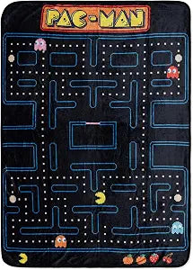 Toynk PAC-MAN Classic Maze 45 x 60 Inch Throw Blanket