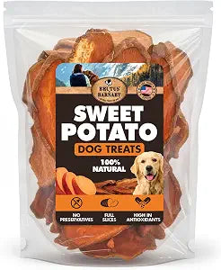 BRUTUS & BARNABY Sweet Potato Dog Treats  Support Sensitive Stomachs with USA-Grown, Hypoallergenic Treats that Smell as Good as They Taste