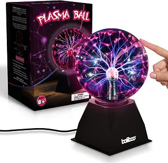 BALIBOO 6" Plasma Ball Light  12V Power Adapter Plug Plasma Globe Lamp