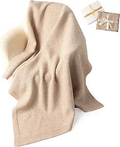 Baby Blanket Merino 100% Wool Baby Receiving Blanket Ultra-Soft & Temperature-Regulating Infant Blanket [28"x34"], Luxury Gift Box for Newborns, Sleeping, Stroller & Nursery (Brown, [28"x34"])