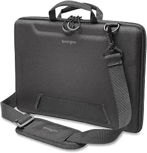 Kensington LS520 Stay-On Laptop Case for 11.6" Chromebooks & Laptops, Clamshell, Shoulder Strap, Water-Resistant (K60854WW), Grey