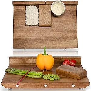 Adaptive One Handed Cutting Board With 10 Spikes  Ideal Gift for Stroke Patient, One-handed Person, Disabled, Handicapped People, Elderly Patients - Handicap Wooden Kitchen Chopping Boards