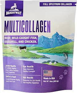 Multi-Collagen Peptide Daily Liquid Collagen for Dogs, Dog Collagen, Eggshell Powder Membrane for Dogs - Arthritis, Skin & Coat Health, Allergies,Dog Mobility Hip & Joint Pain Joint Supplement Relief